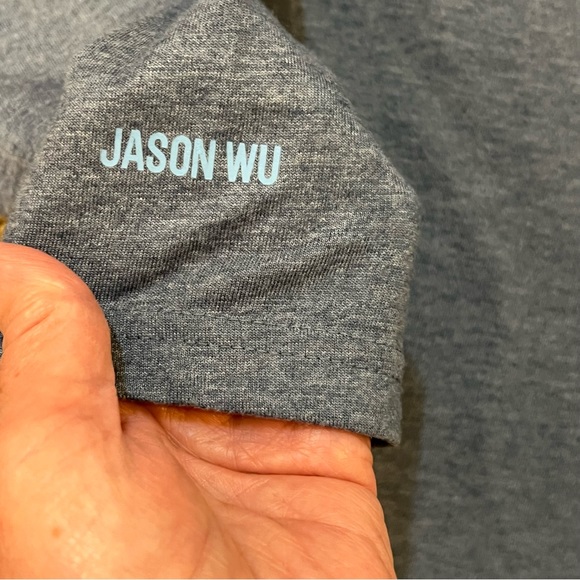 JASON WU EVA AIR unisex long sleeve pullover shirt top size small blue - Picture 5 of 7